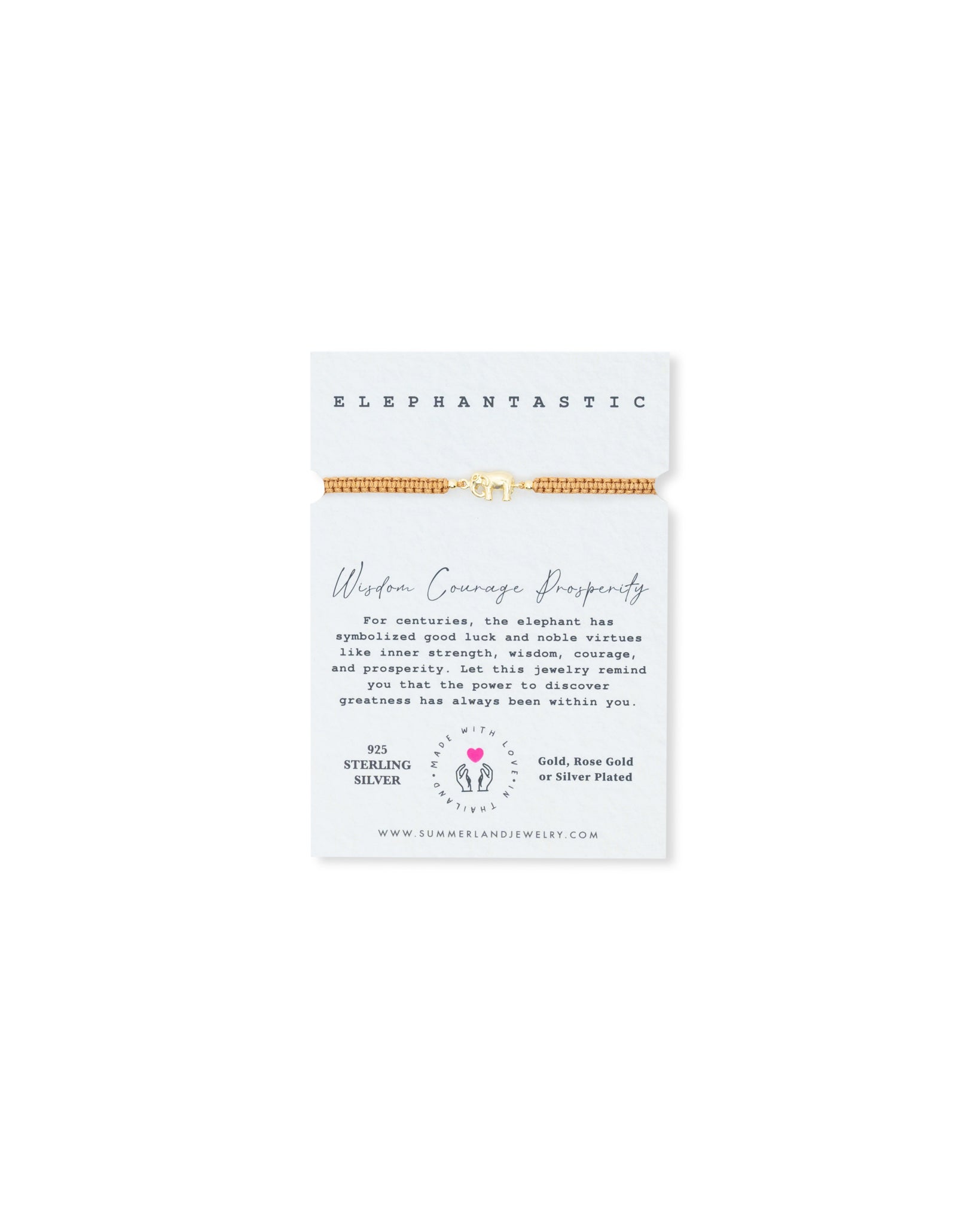 Mother Elephantastic Adjustable Cord Bracelet