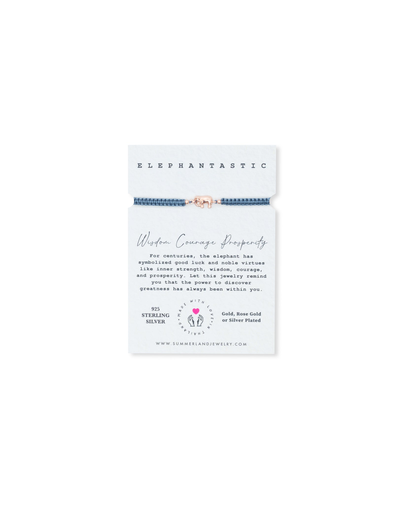 Mother Elephantastic Adjustable Cord Bracelet