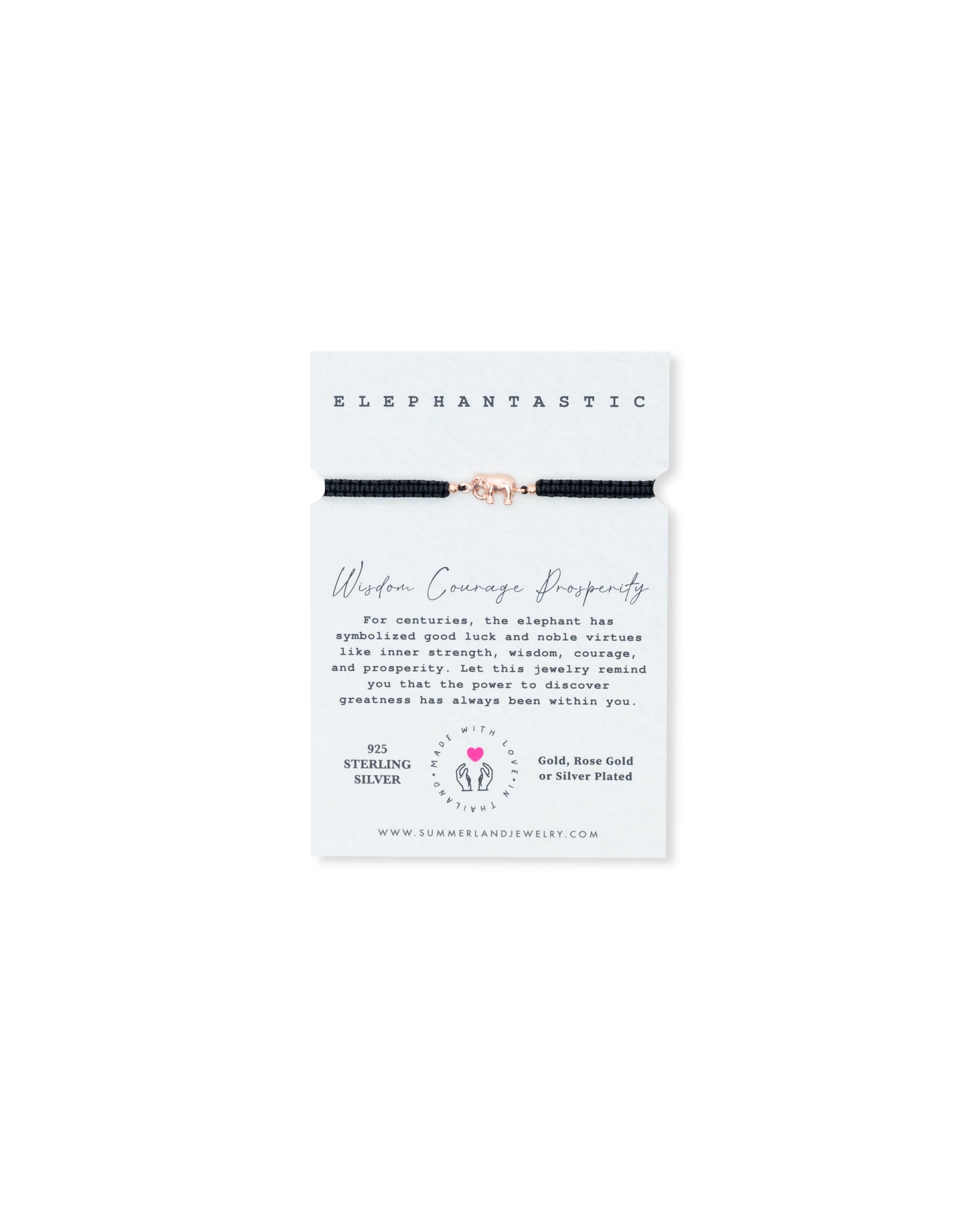 Mother Elephantastic Adjustable Cord Bracelet