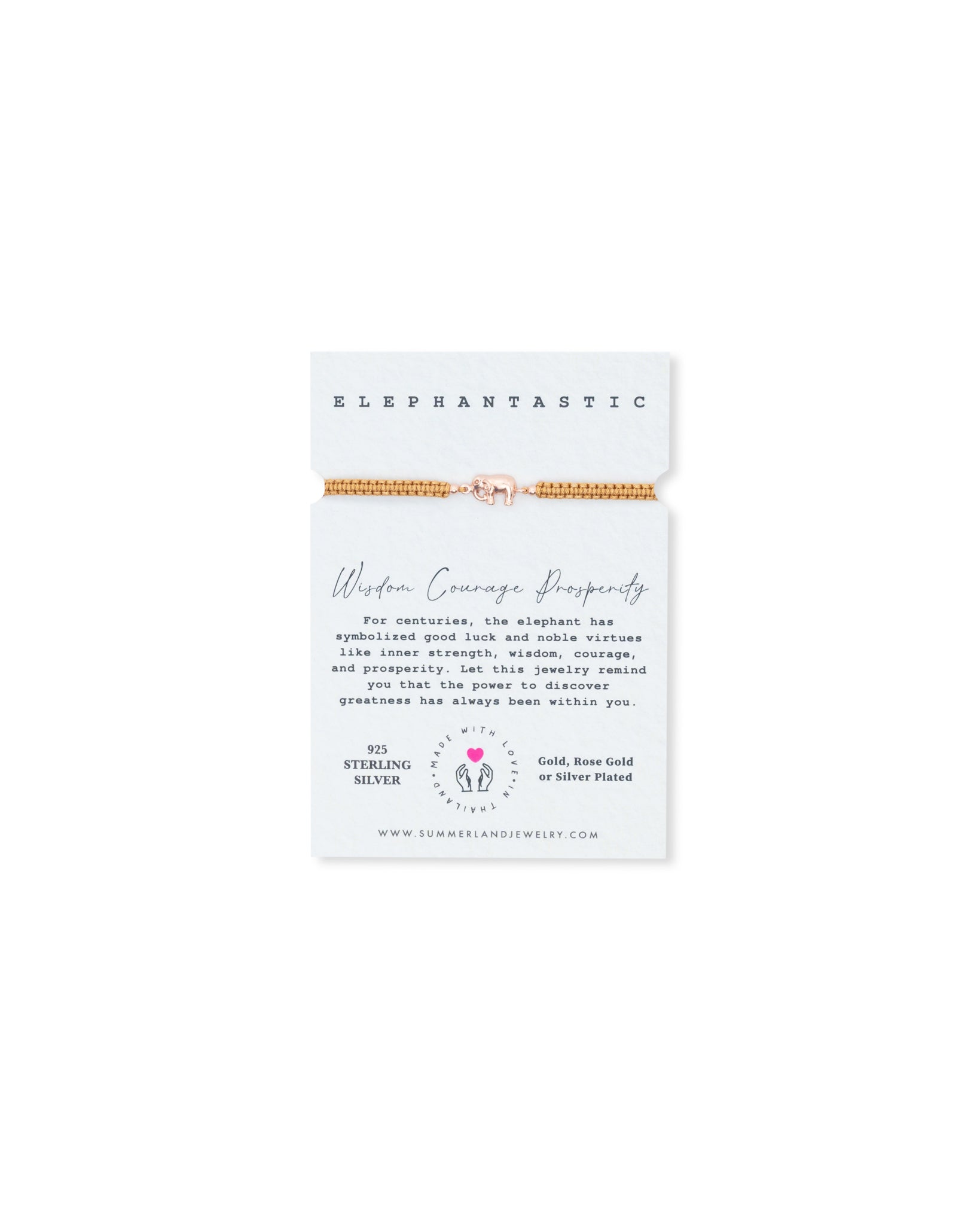 Mother Elephantastic Adjustable Cord Bracelet