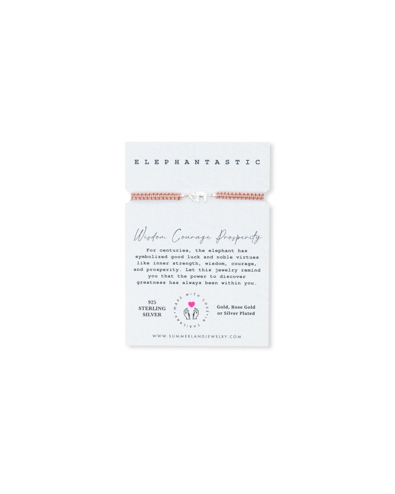 Mother Elephantastic Adjustable Cord Bracelet